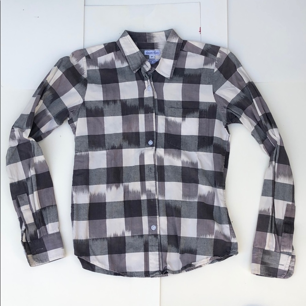Steven Alan Reverse Weave Plaid Button Shirt - image 1